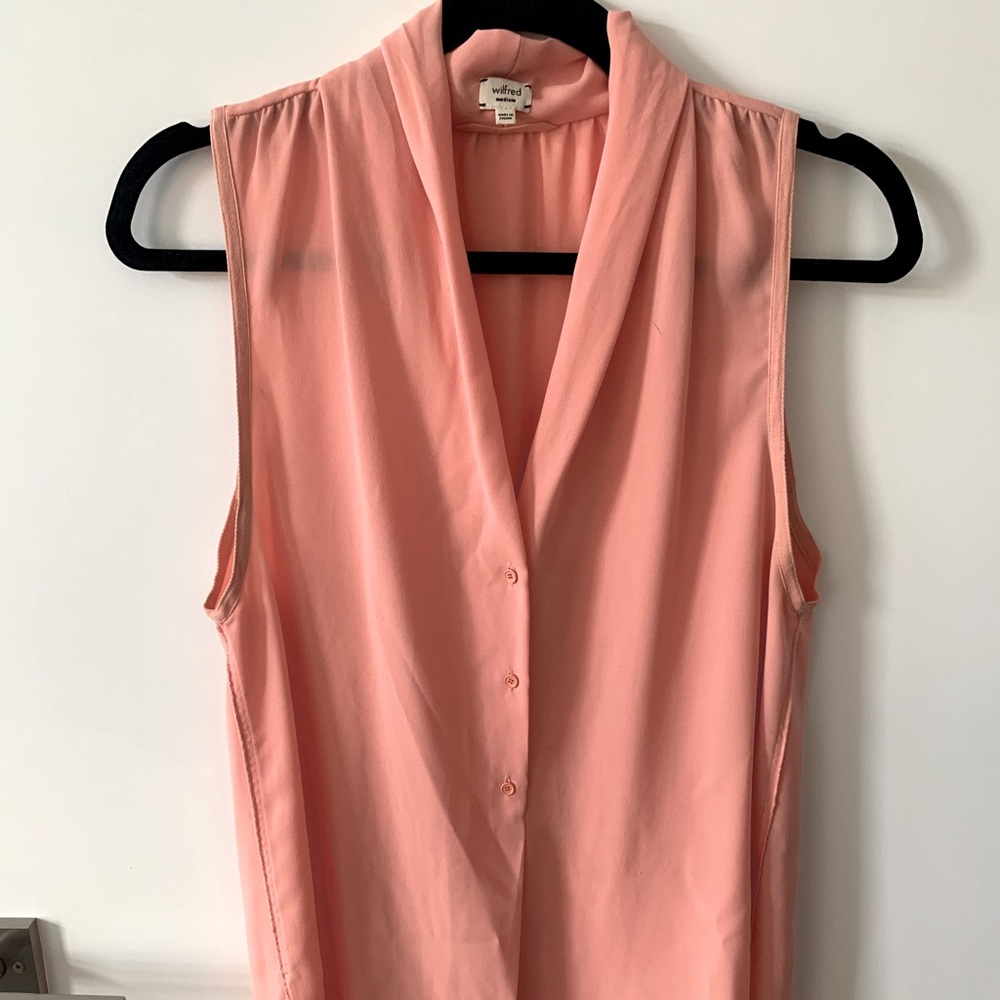 Wilfred sleeveless silk blouse